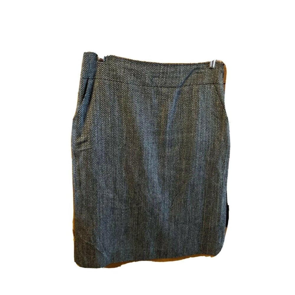 Covington Womens Black & White Herringbone Skirt Size 10